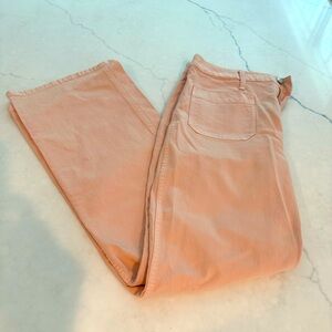 J Crew Blush Pink Wide Leg Jeans Size 30